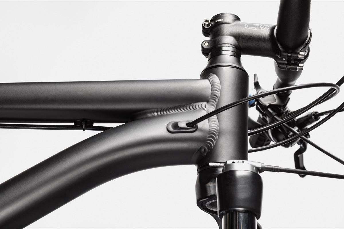 close-up of a bicycle handlebar