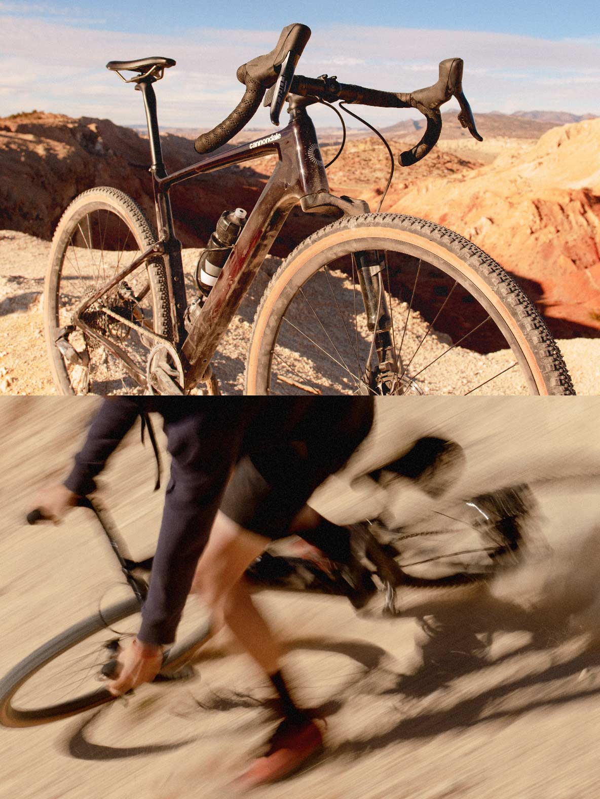 a person lying on the ground with the bike on the back