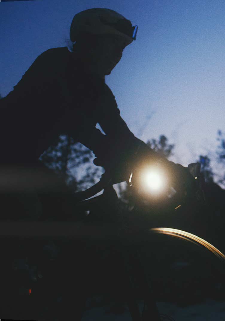 a person holding a light