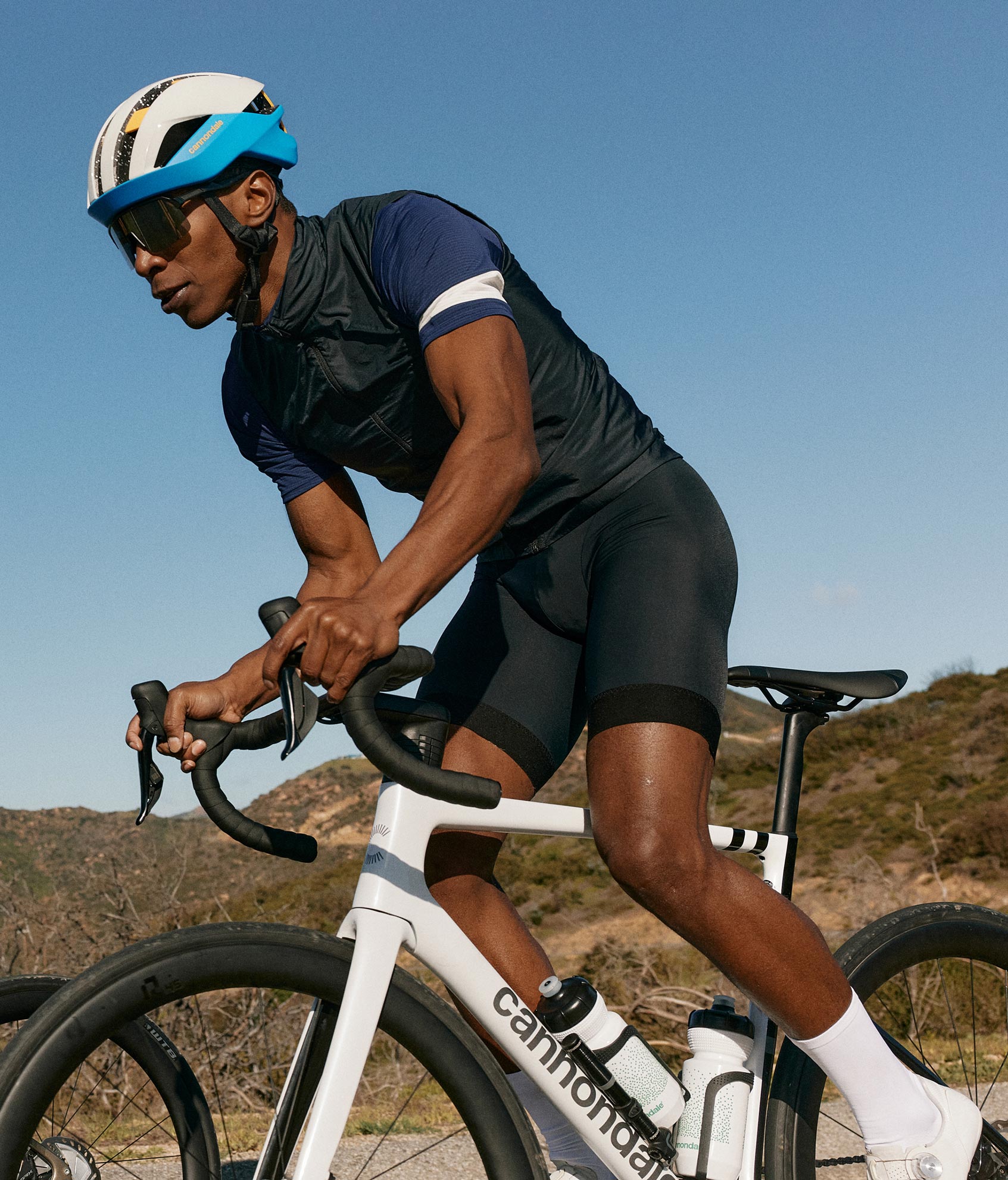 a man riding a bicycle